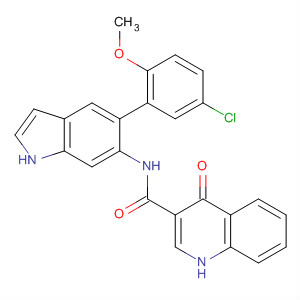 873050-18-1  3-Quinolinecarboxamide,N-[5-(5-chloro-2-methoxyphenyl)-1H-indol-6-yl]-1,4-dihydro-4-oxo-