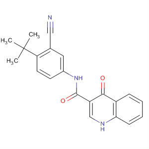 873050-30-7  3-Quinolinecarboxamide,N-[3-cyano-4-(1,1-dimethylethyl)phenyl]-1,4-dihydro-4-oxo-