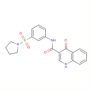 873050-41-0  3-Quinolinecarboxamide,1,4-dihydro-4-oxo-N-[3-(1-pyrrolidinylsulfonyl)phenyl]-