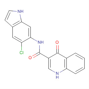 873050-49-8  3-Quinolinecarboxamide, N-(5-chloro-1H-indol-6-yl)-1,4-dihydro-4-oxo-
