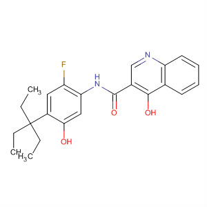873050-51-2  3-Quinolinecarboxamide,N-[4-(1,1-diethylpropyl)-2-fluoro-5-hydroxyphenyl]-4-hydroxy-