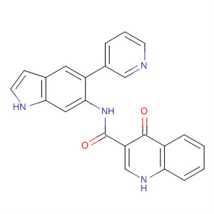 873050-82-9  3-Quinolinecarboxamide,1,4-dihydro-4-oxo-N-[5-(3-pyridinyl)-1H-indol-6-yl]-