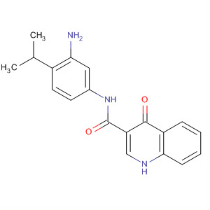 873050-86-3  3-Quinolinecarboxamide,N-[3-amino-4-(1-methylethyl)phenyl]-1,4-dihydro-4-oxo-