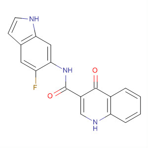 873050-93-2  3-Quinolinecarboxamide, N-(5-fluoro-1H-indol-6-yl)-1,4-dihydro-4-oxo-