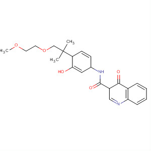 873051-42-4  3-Quinolinecarboxamide,1,4-dihydro-N-[3-hydroxy-4-[2-(2-methoxyethoxy)-1,1-dimethylethyl]phenyl]-4-oxo-