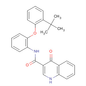 873051-93-5  3-Quinolinecarboxamide,N-[2-[2-(1,1-dimethylethyl)phenoxy]phenyl]-1,4-dihydro-4-oxo-