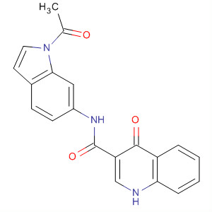 873052-02-9  3-Quinolinecarboxamide, N-(1-acetyl-1H-indol-6-yl)-1,4-dihydro-4-oxo-