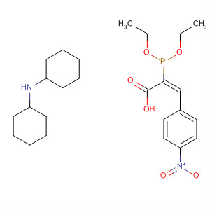 873061-49-5  2-Propenoic acid, 2-(diethoxyphosphinyl)-3-(4-nitrophenyl)-, (2E)-,compd. with N-cyclohexylcyclohexanamine (1:1)