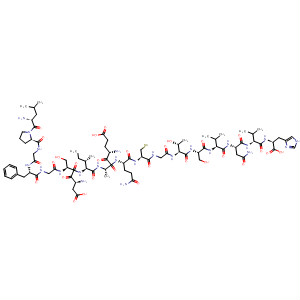 873063-99-1  L-Histidine,L-leucyl-L-prolylglycyl-L-phenylalanylglycyl-L-a-aspartyl-L-seryl-L-isoleucyl-L-a-glutamyl-L-alanyl-L-glutaminyl-L-cysteinylglycyl-L-threonyl-L-seryl-L-valyl-L-asparaginyl-L-valyl-