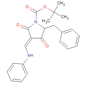 873071-16-0  1-Pyrrolidinecarboxylic acid,2,4-dioxo-3-[(phenylamino)methylene]-5-(phenylmethyl)-,1,1-dimethylethyl ester, (3E,5S)-
