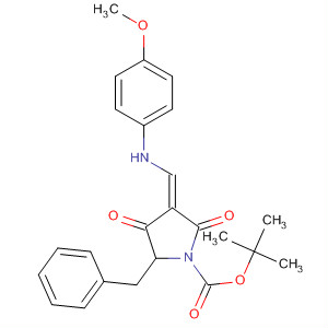 873071-25-1  1-Pyrrolidinecarboxylic acid,3-[[(4-methoxyphenyl)amino]methylene]-2,4-dioxo-5-(phenylmethyl)-,1,1-dimethylethyl ester, (3E,5S)-