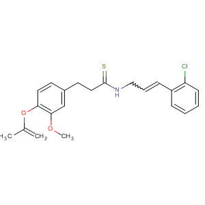 873092-14-9  Benzenepropanethioamide,N-[3-(2-chlorophenyl)-2-propenyl]-3-methoxy-4-(2-propenyloxy)-
