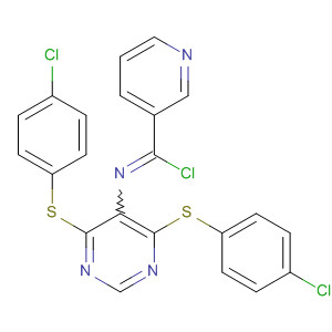 873106-54-8  3-Pyridinecarboximidoyl chloride,N-[4,6-bis[(4-chlorophenyl)thio]-5-pyrimidinyl]-