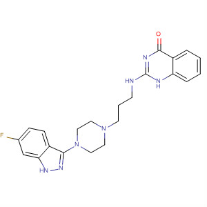 873107-47-2  4(1H)-Quinazolinone,2-[[3-[4-(6-fluoro-1H-indazol-3-yl)-1-piperazinyl]propyl]amino]-