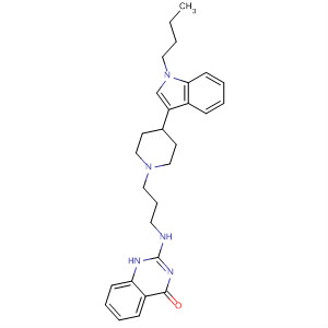 873107-48-3  4(1H)-Quinazolinone,2-[[3-[4-(1-butyl-1H-indol-3-yl)-1-piperidinyl]propyl]amino]-