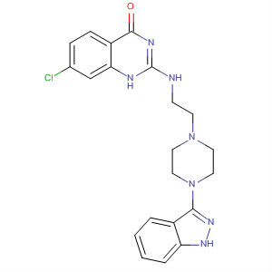 873107-68-7  4(1H)-Quinazolinone,7-chloro-2-[[2-[4-(1H-indazol-3-yl)-1-piperazinyl]ethyl]amino]-