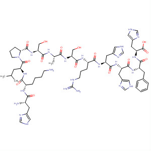 873199-94-1  L-Histidine,L-histidyl-L-lysyl-L-leucyl-L-prolyl-L-seryl-L-alanyl-L-seryl-L-arginyl-L-histidyl-L-histidyl-L-phenylalanyl-