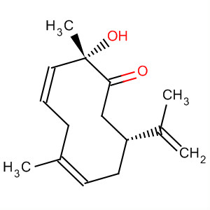 873294-44-1  3,6-Cyclodecadien-1-one, 2-hydroxy-2,6-dimethyl-9-(1-methylethenyl)-,(2S,3Z,6Z,9R)-