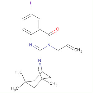 869852-67-5  4(3H)-Quinazolinone,6-iodo-3-(2-propenyl)-2-(1,3,3-trimethyl-6-azabicyclo[3.2.1]oct-6-yl)-