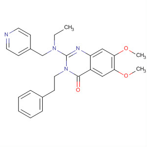 869852-71-1  4(3H)-Quinazolinone,2-[ethyl(4-pyridinylmethyl)amino]-6,7-dimethoxy-3-(2-phenylethyl)-