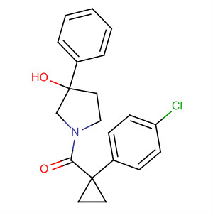 869968-29-6  3-Pyrrolidinol, 1-[[1-(4-chlorophenyl)cyclopropyl]carbonyl]-3-phenyl-