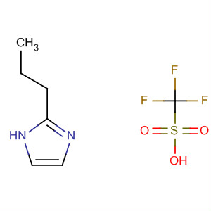 870003-52-4  Methanesulfonic acid, trifluoro-, compd. with 2-propyl-1H-imidazole(1:1)