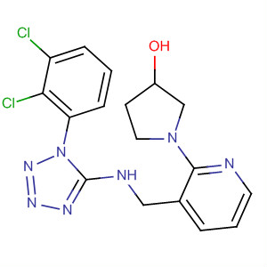 870066-88-9  3-Pyrrolidinol,1-[3-[[[1-(2,3-dichlorophenyl)-1H-tetrazol-5-yl]amino]methyl]-2-pyridinyl]-