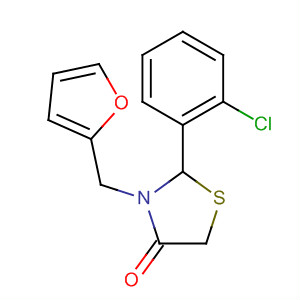 870106-55-1  4-Thiazolidinone, 2-(2-chlorophenyl)-3-(2-furanylmethyl)-