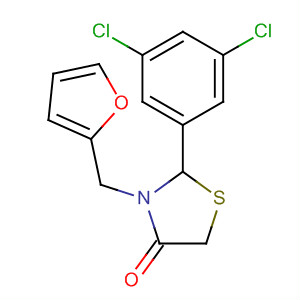 870106-56-2  4-Thiazolidinone, 2-(3,5-dichlorophenyl)-3-(2-furanylmethyl)-