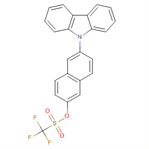 870119-40-7  Methanesulfonic acid, trifluoro-, 6-(9H-carbazol-9-yl)-2-naphthalenylester
