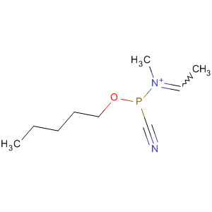 870125-13-6  Methanaminium, N-[cyano(pentyloxy)phosphinyl]-N-ethylidene-