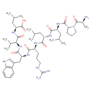 870268-43-2  L-Leucine, L-alanyl-L-prolyl-L-leucyl-L-leucyl-L-arginyl-L-tryptophyl-L-valyl-