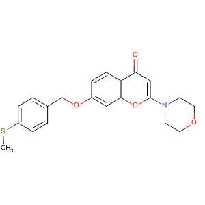 870296-78-9  4H-1-Benzopyran-4-one,7-[[4-(methylthio)phenyl]methoxy]-2-(4-morpholinyl)-