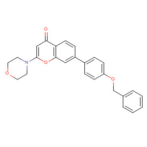 870297-70-4  4H-1-Benzopyran-4-one,2-(4-morpholinyl)-7-[4-(phenylmethoxy)phenyl]-