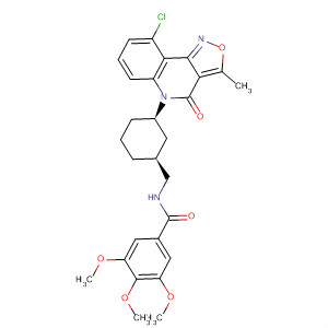 870461-43-1  Benzamide,N-[[(1S,3R)-3-(9-chloro-3-methyl-4-oxoisoxazolo[4,3-c]quinolin-5(4H)-yl)cyclohexyl]methyl]-3,4,5-trimethoxy-