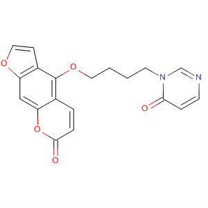 870653-43-3  4(3H)-Pyrimidinone,3-[4-[(7-oxo-7H-furo[3,2-g][1]benzopyran-4-yl)oxy]butyl]-