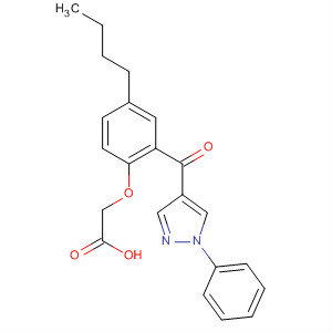870810-45-0  Acetic acid, [4-butyl-2-[(1-phenyl-1H-pyrazol-4-yl)carbonyl]phenoxy]-