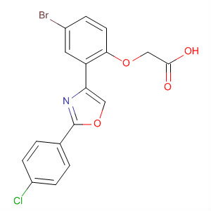 870810-55-2  Acetic acid, [4-bromo-2-[2-(4-chlorophenyl)-4-oxazolyl]phenoxy]-