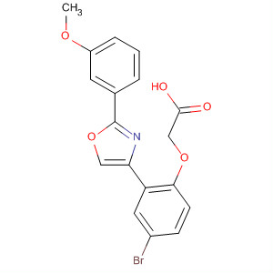 870810-56-3  Acetic acid, [4-bromo-2-[2-(3-methoxyphenyl)-4-oxazolyl]phenoxy]-