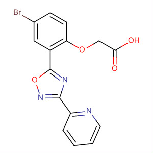 870811-03-3  Acetic acid, [4-bromo-2-[3-(2-pyridinyl)-1,2,4-oxadiazol-5-yl]phenoxy]-