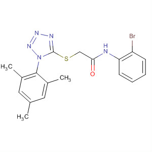 870819-65-1  Acetamide,N-(2-bromophenyl)-2-[[1-(2,4,6-trimethylphenyl)-1H-tetrazol-5-yl]thio]-
