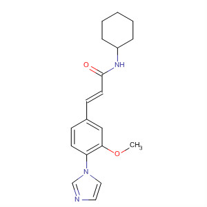 870840-54-3  2-Propenamide,N-cyclohexyl-3-[4-(1H-imidazol-1-yl)-3-methoxyphenyl]-, (2E)-