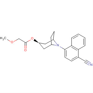 870888-63-4  Acetic acid, methoxy-,(3-endo)-8-(4-cyano-1-naphthalenyl)-8-azabicyclo[3.2.1]oct-3-yl ester