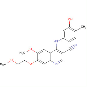 870959-69-6  3-Quinolinecarbonitrile,4-[(3-hydroxy-4-methylphenyl)amino]-6-methoxy-7-(2-methoxyethoxy)-
