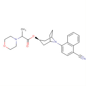 870966-51-1  4-Morpholinepropanoic acid,(3-endo)-8-(4-cyano-1-naphthalenyl)-8-azabicyclo[3.2.1]oct-3-yl ester