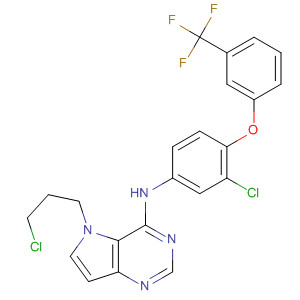 871027-19-9  5H-Pyrrolo[3,2-d]pyrimidin-4-amine,5-(3-chloropropyl)-N-[3-chloro-4-[3-(trifluoromethyl)phenoxy]phenyl]-