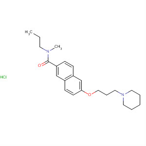 871120-64-8  2-Naphthalenecarboxamide,N-methyl-6-[3-(1-piperidinyl)propoxy]-N-propyl-, monohydrochloride
