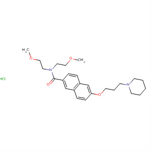 871120-75-1  2-Naphthalenecarboxamide,N,N-bis(2-methoxyethyl)-6-[3-(1-piperidinyl)propoxy]-,monohydrochloride