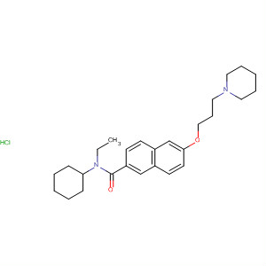 871120-79-5  2-Naphthalenecarboxamide,N-cyclohexyl-N-ethyl-6-[3-(1-piperidinyl)propoxy]-, monohydrochloride