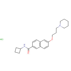 871120-88-6  2-Naphthalenecarboxamide, N-cyclobutyl-6-[3-(1-piperidinyl)propoxy]-,monohydrochloride
